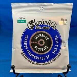 Martin MA130 Acoustic SP Silk and Steel Guitar Strings 11.5/47 Custom